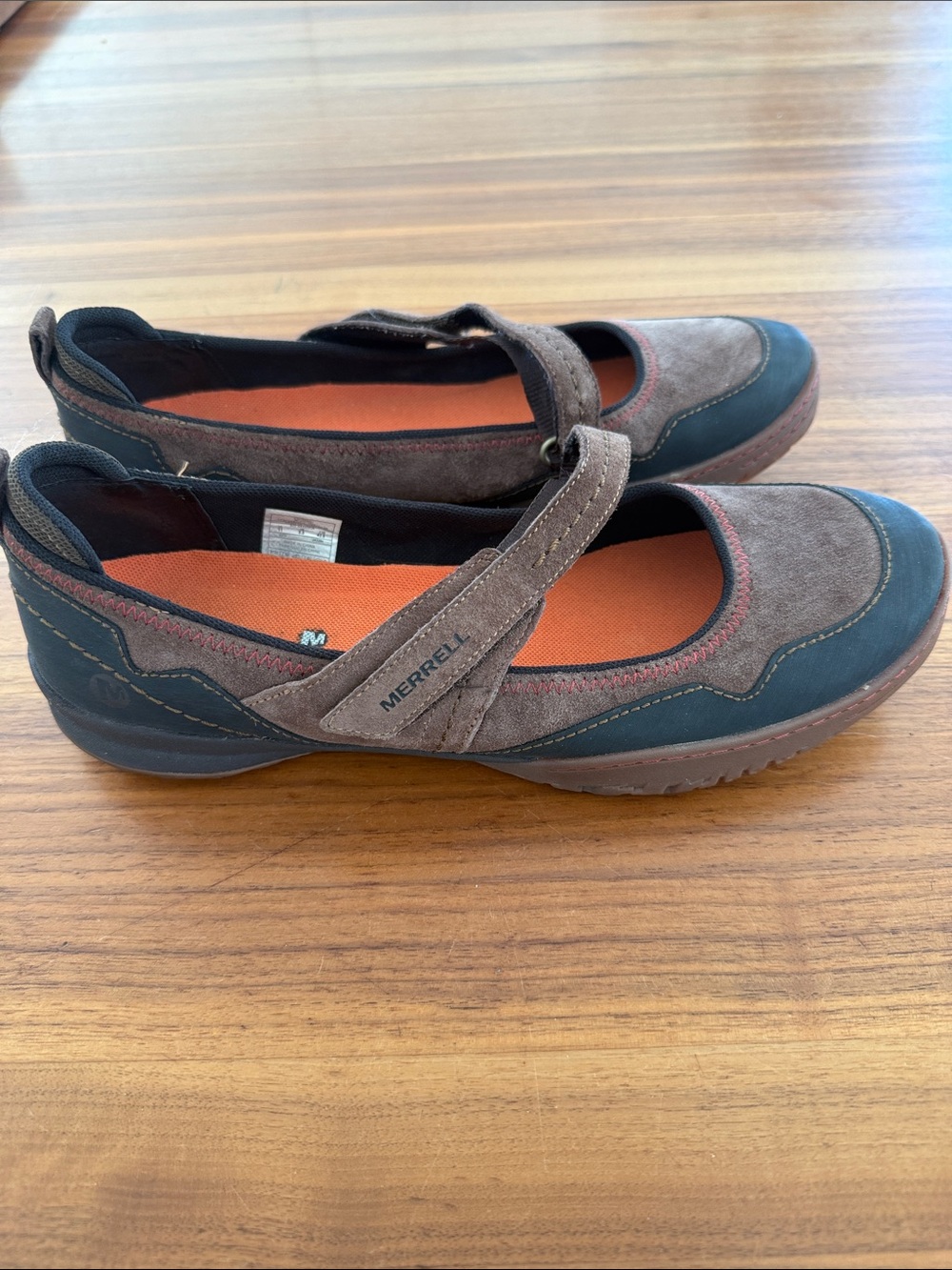Merrell Albany Mary Jane comfort shoe brown suede sz 11
